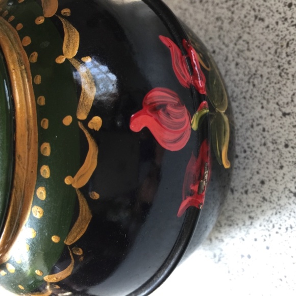 Sugar bowl hand painted - Picture 2 of 8